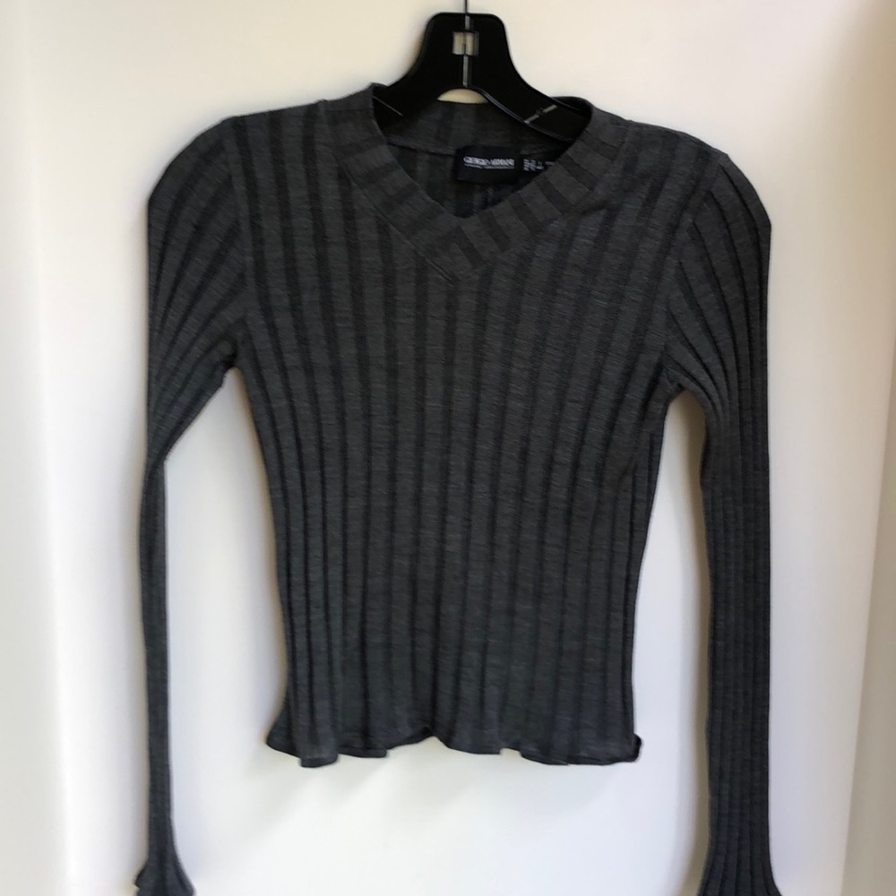Georgio Armani Black label ribbed sweater/top